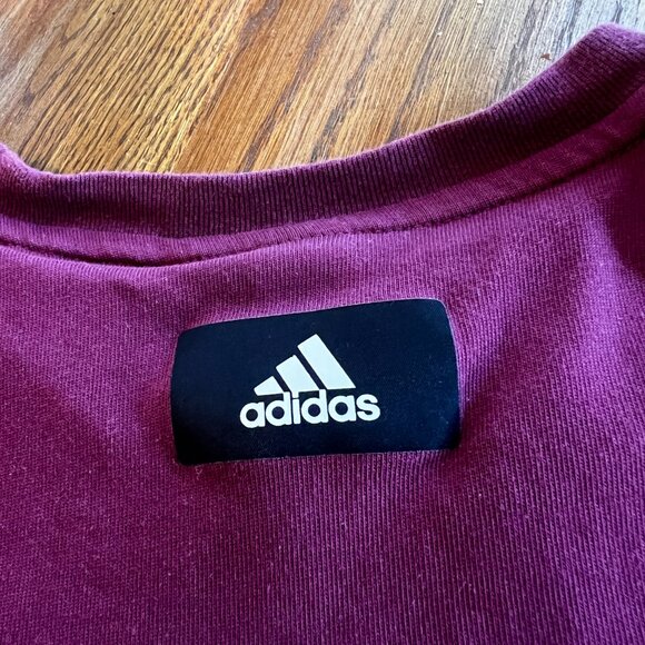 Men's Maroon adidas Primegreen t-shirt - Picture 5 of 6